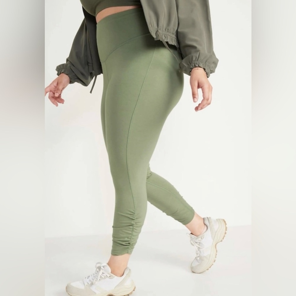 Old Navy Women’s Green Extra High Rise Leggings Athletic Size 4X plus size